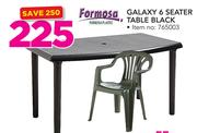 Formosa Galaxy 6 Seater Table Black