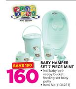 Baby Care Baby Hamper Set 7 Piece Mint