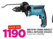 Makita M8101B 13mm Impact Drill Keyless Chuck