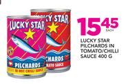 Lucky Star Pilchards In Tomato/Chilli Sauce-400gm Each