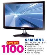 Samsung 18.5" LED Monitor LS19F350HNAXX