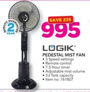 Logik Pedestal Mist Fan