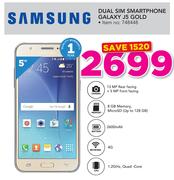 Samsung Dual Sim Smartphone Galaxy J5 Gold