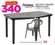 Formosa Galaxy 6 Seater Table Black