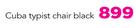 Cuba Typist Chair Black