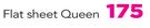 Casa Flat Sheet Queen 200 x 230cm Includes 2 Pillowcases-Each