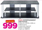 Enzo Entertainment Unit Black