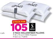 Sheraton 2 Pack Hollowfibre Pillows-For 2