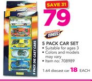 Adventure Wheels 5 Pack Car Set