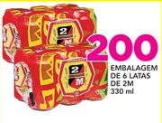 Embalagem de 6 Latas de 2M-330ml