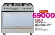 Defy Fogao a Gas e Eletrico de 5 bocas em Aço Inox DGS161