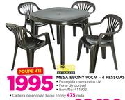 Cadeira De Encosto baixo Ebony-cada