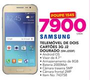 Samsung Telemovel de dois cartoes 3G J2 Dourado SM-J200F