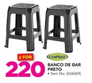 Cenplast Banco De Bar preto-For 2