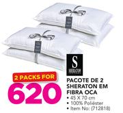 Pacote de 2 Sheraton em Fibra OCA 45x70cm- For 2 packs