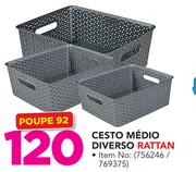 Cesto Médio Diverso Rattan