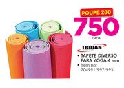Trojan Tapete Diverso Para Yoga 4mm - cada