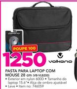 Volkano Pasta Para Laptop Com Mouse 28cm VB-B200