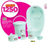 Baby Care Jogo De 7 Pecas Para Bebe Cor de Menta Mint - por Conjunto