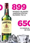 Whiskey Irlandes Jameson Special Blended-750ml