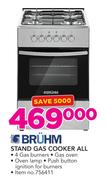 Bruhm Stand Gas Cooker All