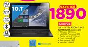 Lenovo 10.1" Intel Atom 2 In 1 Notebook MIX310 LTE