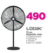 Logik 75cm Pedestal Fan