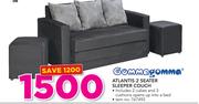 Gommagomma Atlantis 2 Seater Sleeper Couch Including 2 Cubes And 3 Cushions