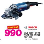 Bosch GWS 2000-2000 Watt 230 Angle Grinder