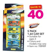 Adventure Wheels 5 Pack 1.64 Car Set