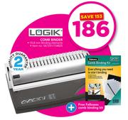 Logik Comb Binder With Free Fellowes Comb Binding Kit