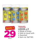 Travel LocksX2-Each