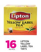 Lipton Yellow Label Tea-100's