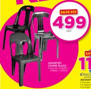 Assorted Chairs Black-Each