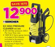 Karcher K2 High Pressure Cleaner K2 360