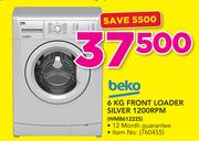 Beko 6Kg Front Loader Silver 1200RPM WMB61222S