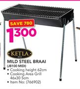 Ketla Mild Steel Braai JB10 MIDI