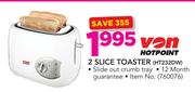 Von 2 Slice Toaster HT232DW