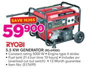 Ryobi 5.5KW Generator RG-6900K