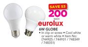 Eurolux 6W Globe-Each