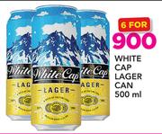 White Cap Lager Can-6X500ml