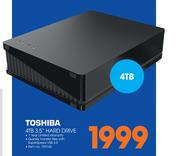 Toshiba 4TB 3.5" Hard Drive
