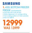 Samsung 432Ltr Bottom Freezer Fridge RL4363KBASLFA