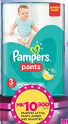 Pampers Active Pants Jumbo Size Assorted-Each