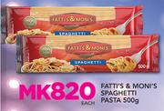 Fatti's & Moni's Spaghetti Pasta-500g Each