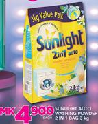 Sunlight Auto Washing Powder 2 In 1 Bag-3Kg