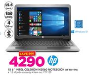 HP 15.6" Intel Celeron N3060 Notebook 14-BS019NI