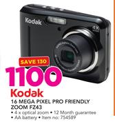 Kodak 16 Mega Pixel Pro Friendly Zoom FZ43