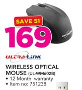 Ultra Link Wireless Optical Mouse UL-WM602B