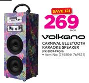 Volkano Carnival Bluetooth Karaoke Speaker VK-3009-PRGN